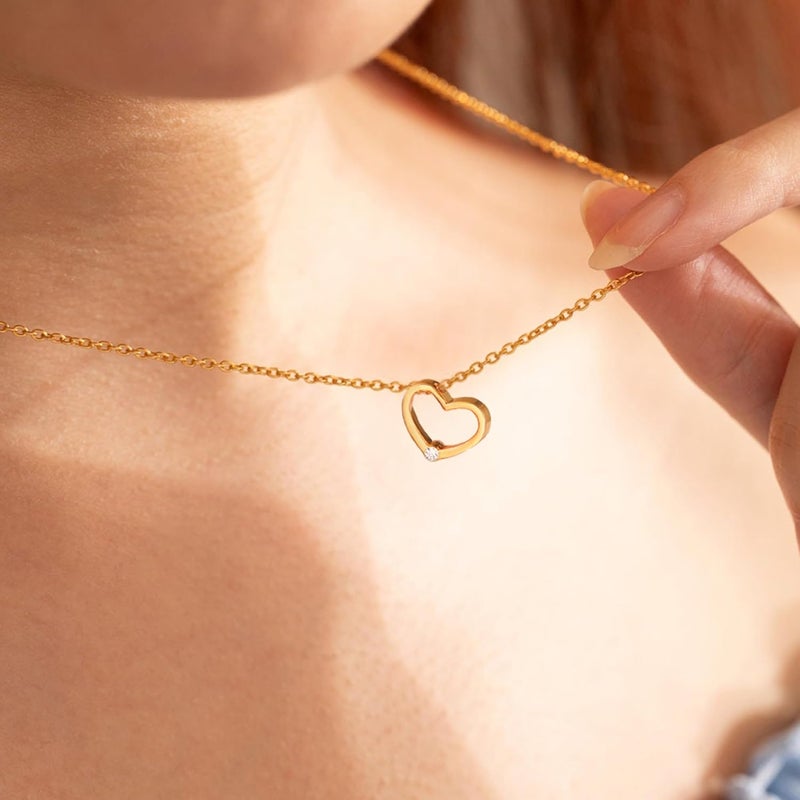 Ieftop Valentines Birthday Gifts for Women Teen Girls - Dainty 14K Gold/Silver Plated Cute Heart Handmade Disc Circle Bee Choker Adjustable Necklace for Women Teenage Girl Trendy Jewelry - Image 3